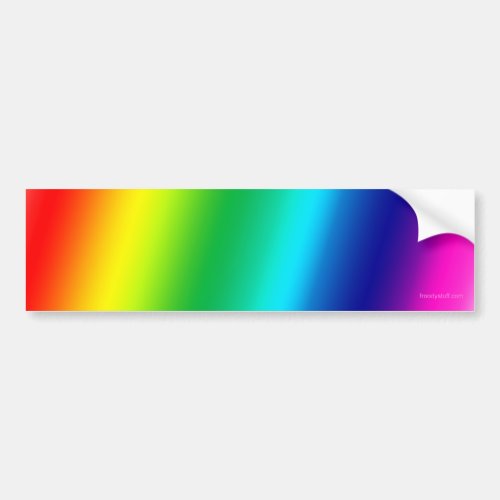 Rainbow Customizable Bumper Sticker