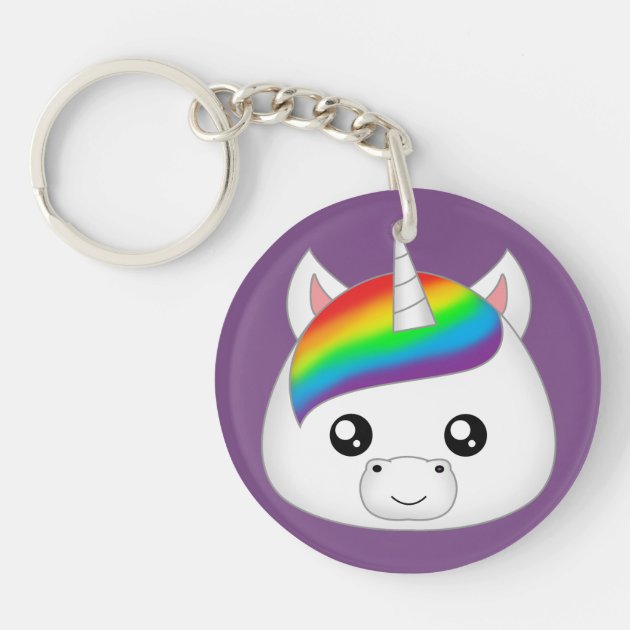 Unicorn hot sale head keychain