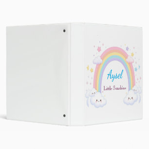 Rainbow Cute Kids Sticker 🌈 3 Ring Binder