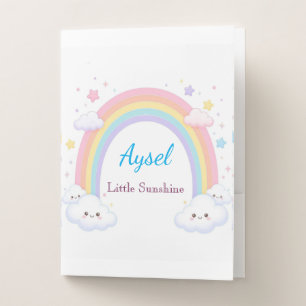 Rainbow Cute Kids Sticker 🌈 Pocket Folder
