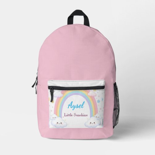 Rainbow Cute Kids Sticker 🌈 Printed Backpack