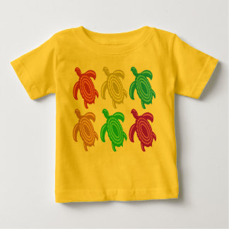Rainbow Cutout Turtles Infant T-Shirt