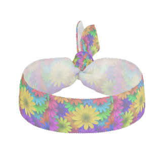 Rainbow Daisies Hair Tie