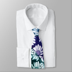 Rainbow Daisy flower pattern springtime            Neck Tie