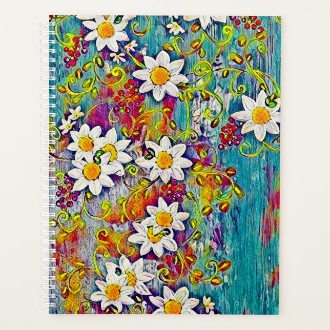  Rainbow Daisy Planner (Front)