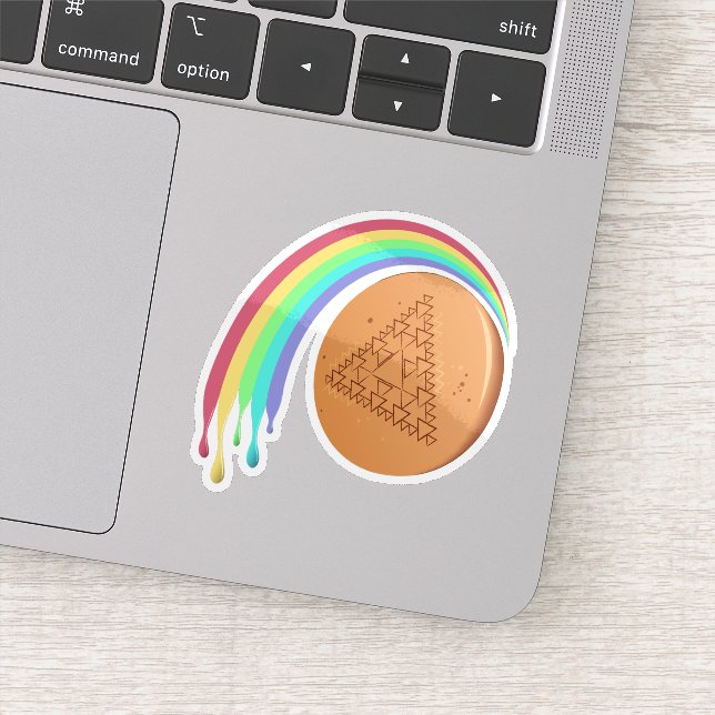 Rainbow Dalgona Candy Sticker (Detail)