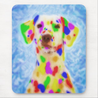 Rainbow Dalmatian Mouse Pad