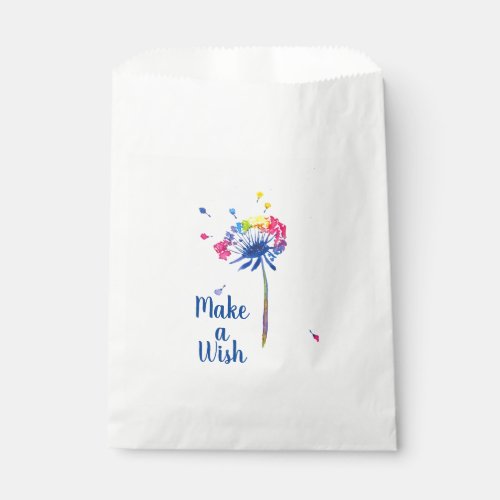 Rainbow Dandelion Favor Bag