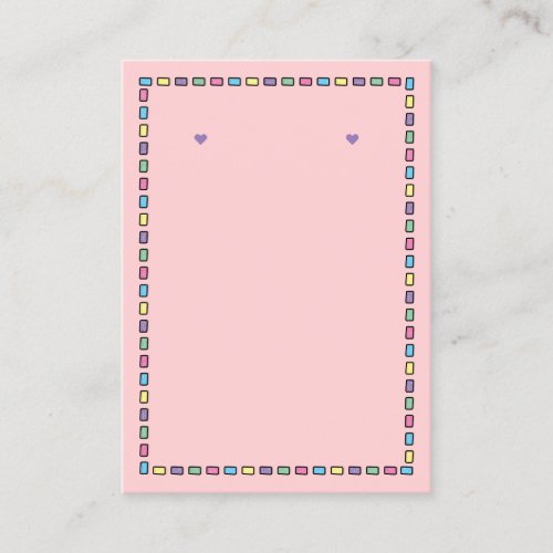 Rainbow Dash Frame Template _ Earring Display Card