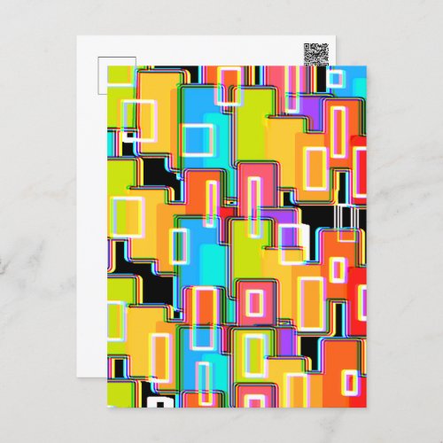 Rainbow Deco Home Living  Abstract     Postcard