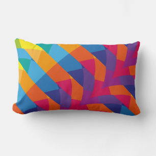 Rainbow Deluxe Graphical Pattern Pillow