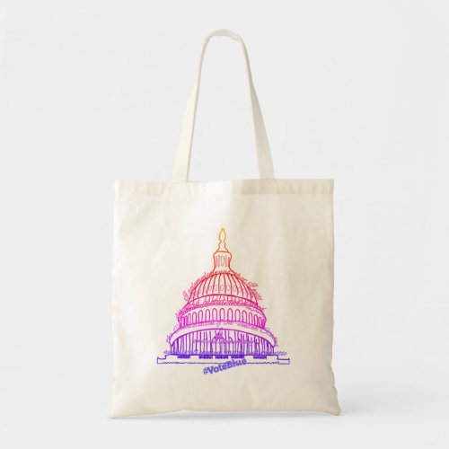 Rainbow Democracy Tote Bag