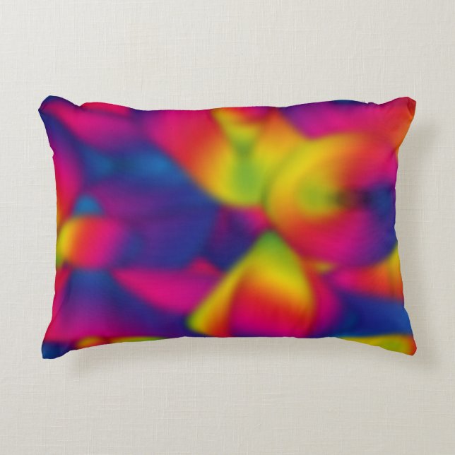 Rainbow Design Decorative Pillow (Front)