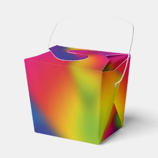Rainbow Design Favor Boxes