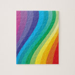 Rainbow design jigsaw puzzle<br><div class="desc">A fun rainbow of colours</div>