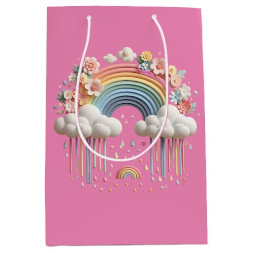 Rainbow Design Medium Gift Bag