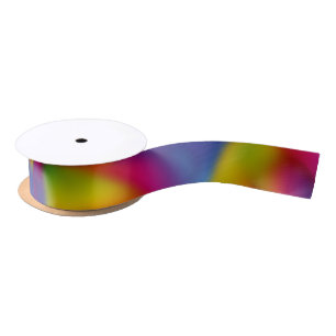 Rainbow Design Satin Ribbon