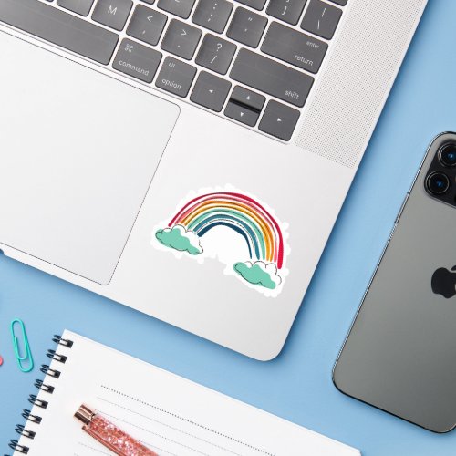 Rainbow Design Sticker