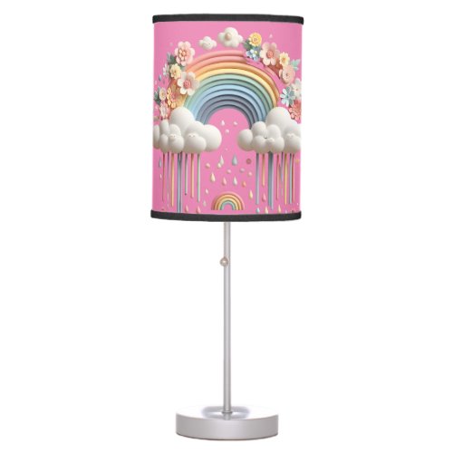 Rainbow design table lamp