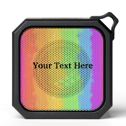 Rainbow Design with Custom Text Speaker