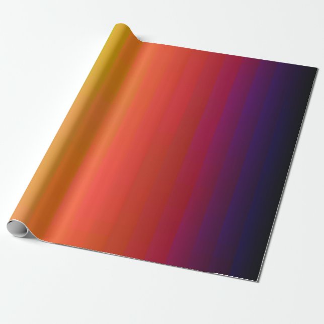 Rainbow Design Wrapping Paper (Unrolled)