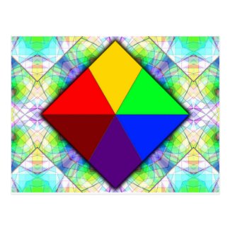 Rainbow Diamond Postcard
