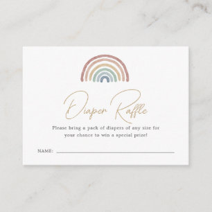 Rainbow Diaper Raffle Card