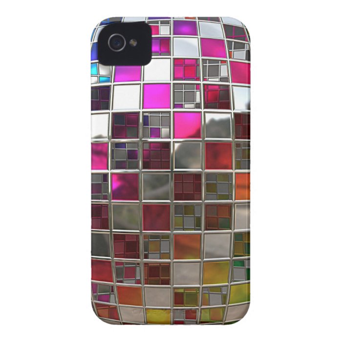 Rainbow Disco Ball Mirrors iPhone 4 Covers