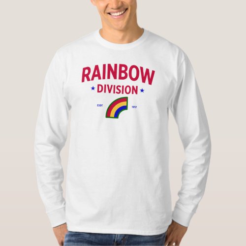 Rainbow Division _ 42nd Infantry Division Long T_Shirt