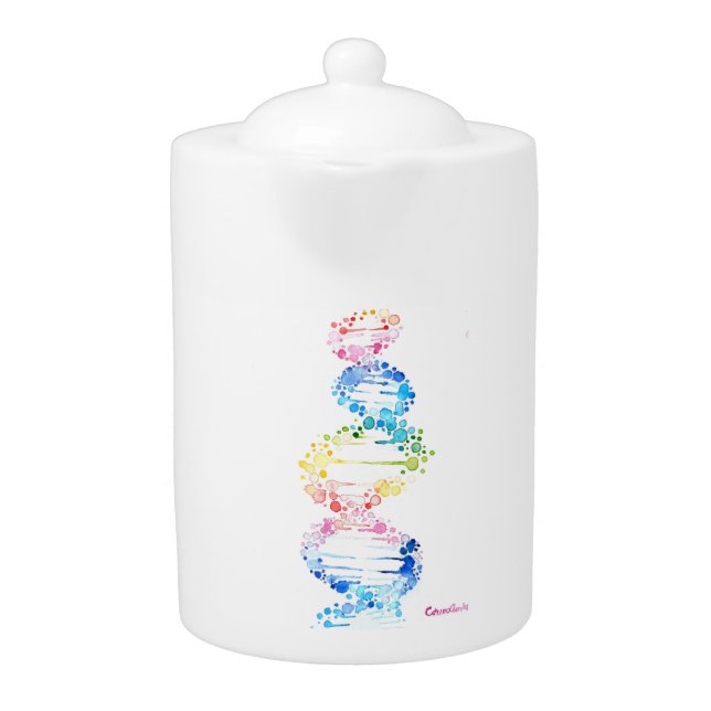 Rainbow DNA Teapot (Front)