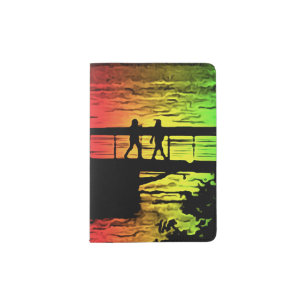 Rainbow Dock Silhouettes Passport Cover