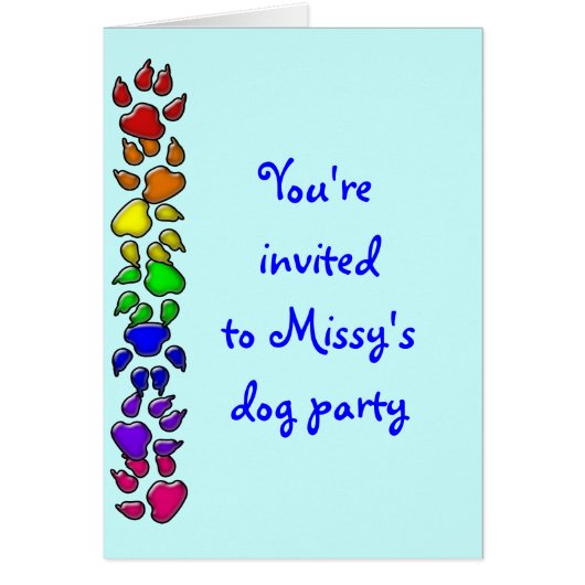 rainbow dog print cards (Front)