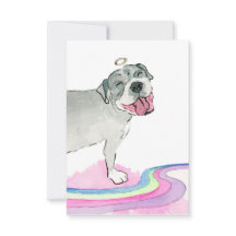 Rainbow Dog Sympathy Card