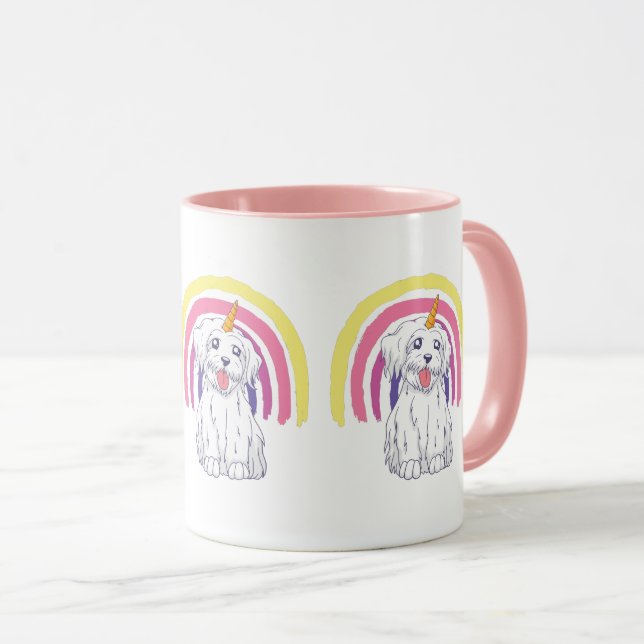 Rainbow Dogicorn Mug (Front Right)