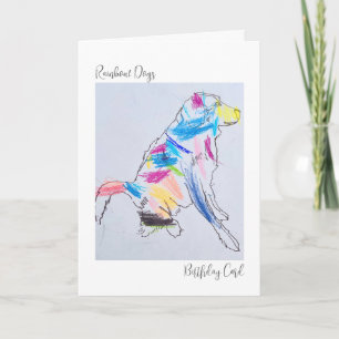 Rainbow Dog's Birthday Card