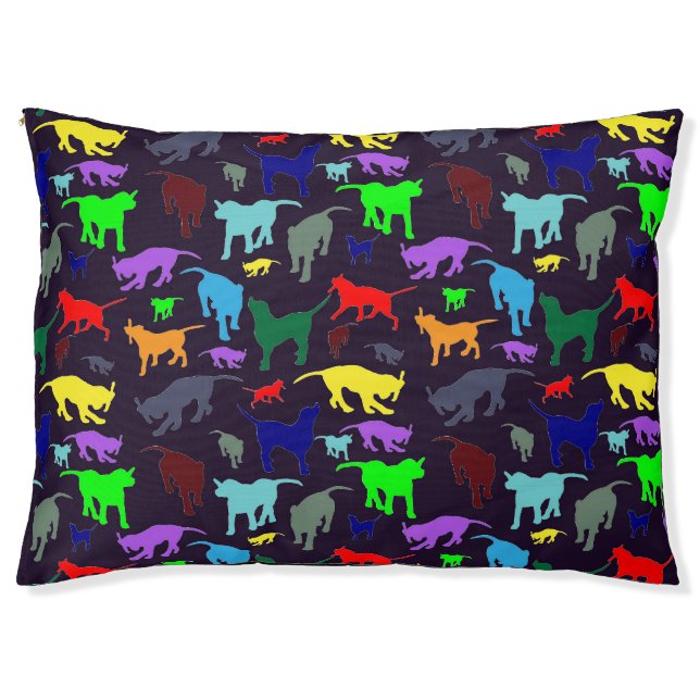 Rainbow Dogs Dog Bed (Front)