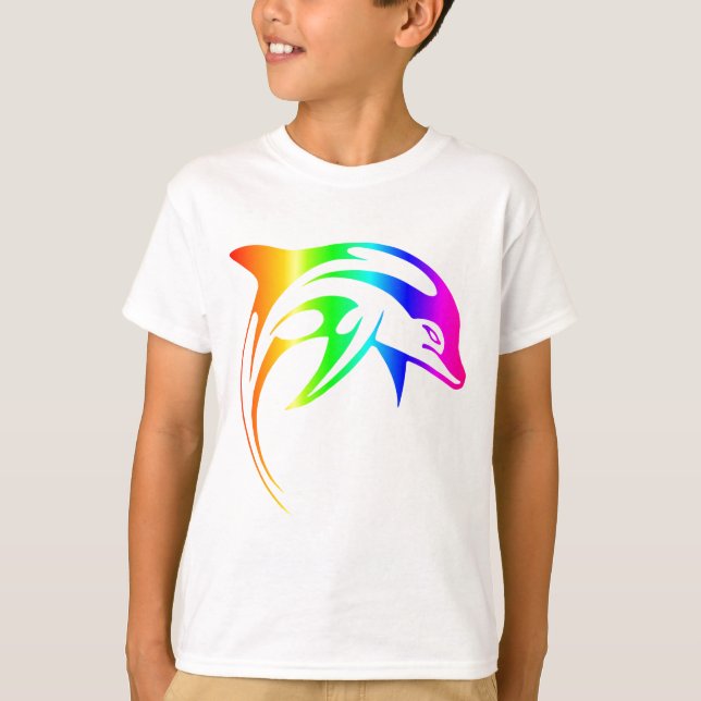 Rainbow Dolphin T-Shirt (Front)