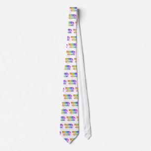 Rainbow Dolphins Neck Tie