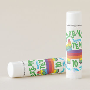 Rainbow Donkey Piñata Birthday Party Favor Lip Balm