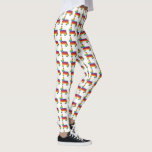 Rainbow Donkey Piñata Birthday Party Fiesta Pride Leggings<br><div class="desc">Leggings feature an original marker illustration of a rainbow donkey piñata. Great for a birthday party,  Cinco de Mayo,  Pride,  or any fiesta-themed celebration! Coordinating rainbow piñata designs available.</div>