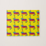 Rainbow Donkey Piñata Fiesta Birthday Party Pride Jigsaw Puzzle Rainbow Donkey Piñata Fiesta Birthday Party Pride Jigsaw Puzzle