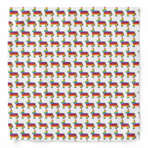 Rainbow Donkey Pinata Fiesta Party Cinco de Mayo Bandana