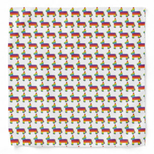 Rainbow Donkey Pinata Fiesta Party Cinco de Mayo Bandana