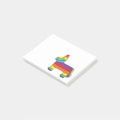 Rainbow Donkey Piata Party Favor Fiesta Celebrate Post_it Notes