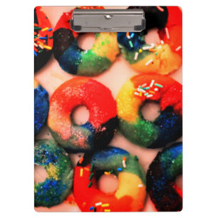 Rainbow Donuts  Clipboard