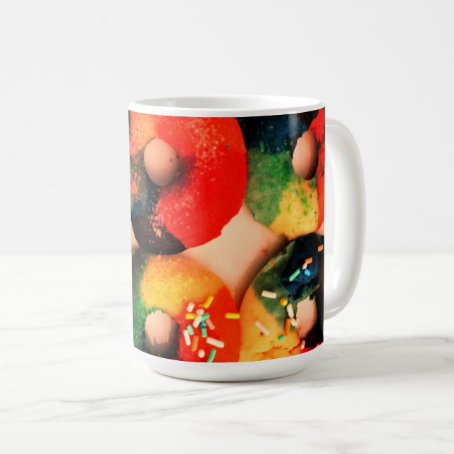 Rainbow Donuts Coffee Mug (Front Right)