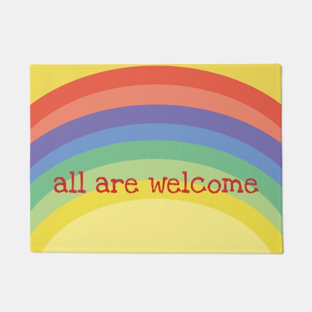 Rainbow Door Mat (Front)