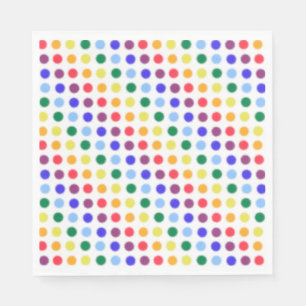 Rainbow Dot Confetti Party Napkins