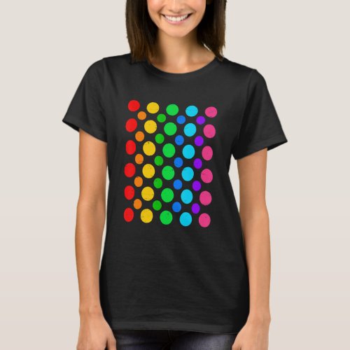 Rainbow Dot International Dot Day Cute Kid Women M T_Shirt