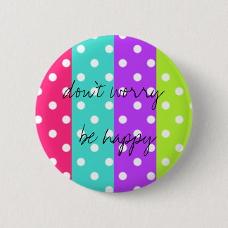 rainbow dot pinback button